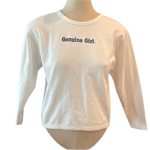 Genuine girl sweatshirt white girls 8/10
